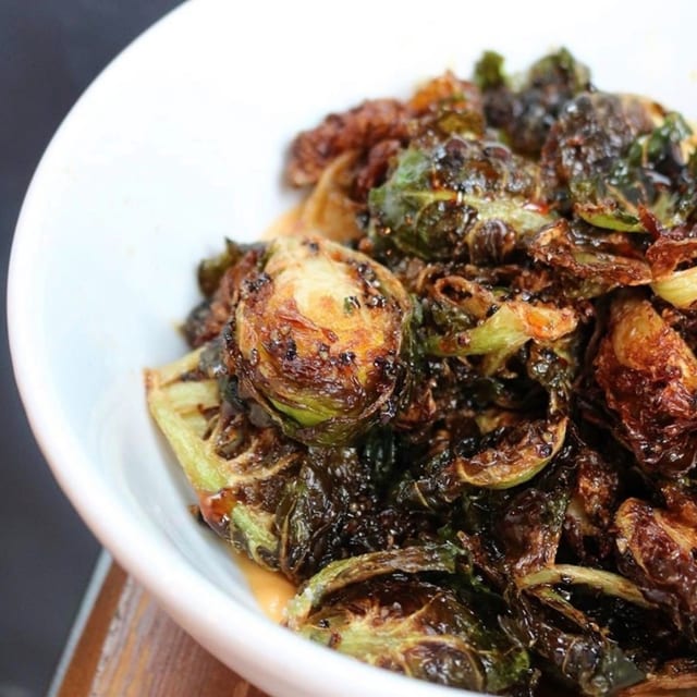 Crispy Brussels.