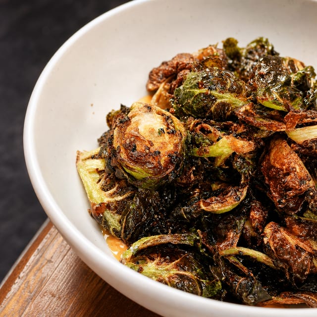 Crispy Brussels.